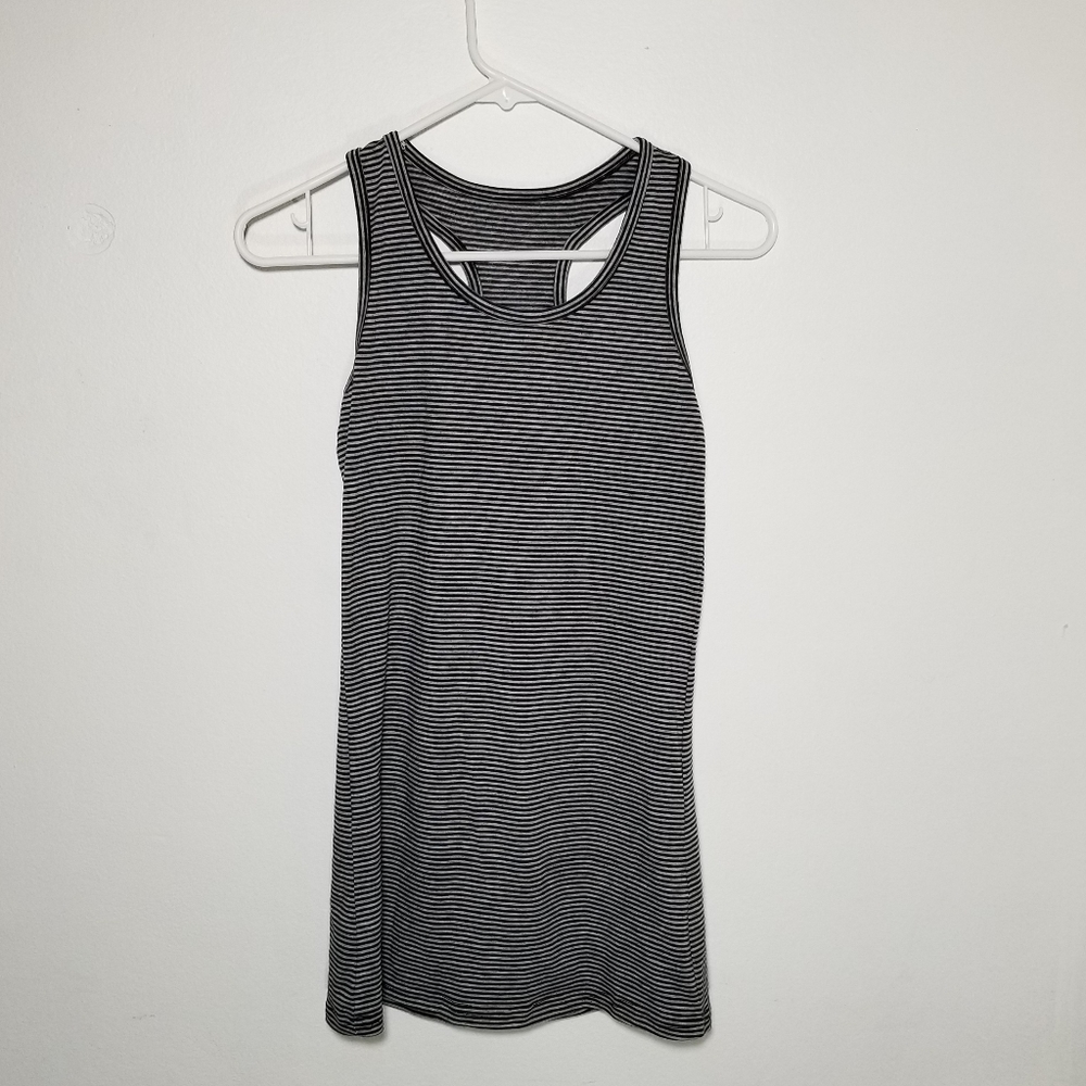 Black and White Striped Sport Dress